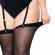 Leg Avenue Black Stockings Plus Size