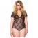 Leg Avenue Floral Lace Backless Teddy Plus Size