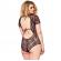 Leg Avenue Floral Lace Backless Teddy Plus Size