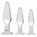 Dosha 3 Piece Glass Anal Plug Kit