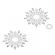 Petits Joujoux Gloria Silver Nipple and Belly Button Pasties