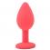 Small Red Jewelled Silicone Butt Plug