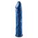 1.5 Inch Length Extender Penis Sleeve 7.5 inches Blue